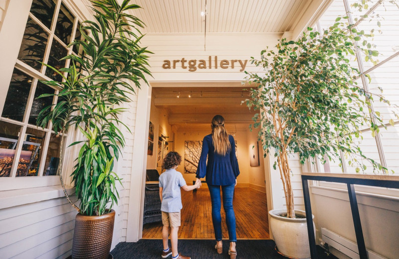 Art gallery at Cavallo Point Lodge.