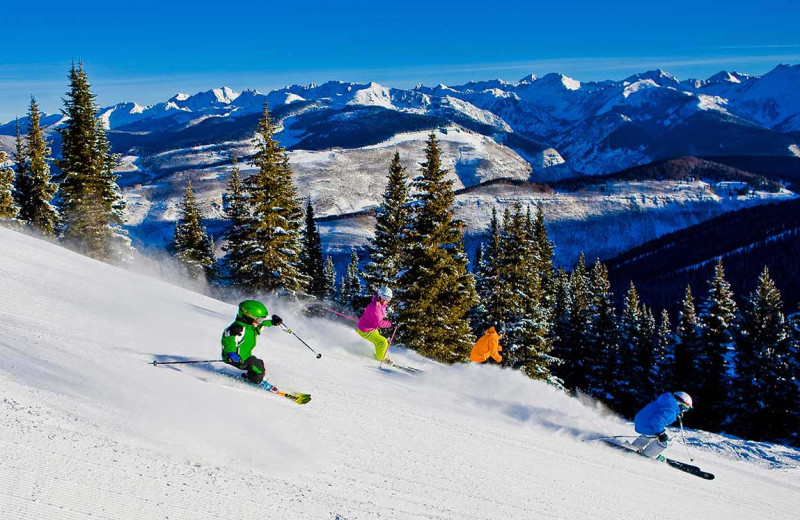 Skiing at Lodge Tower.