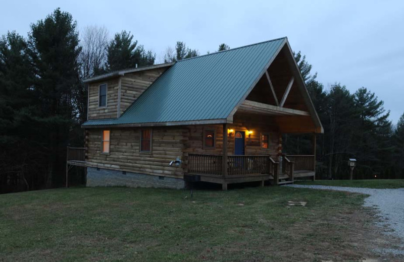 Cabin exterior at The Cabins at Pine Haven.