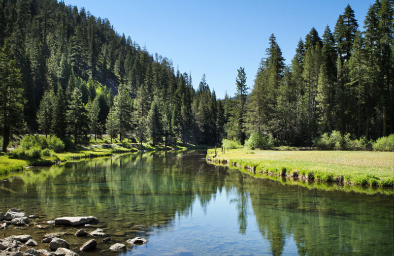 Truckee River near the Red Wolf Lodge at Squaw Valley