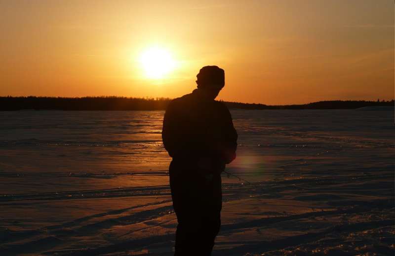 Sunset at Harris Hill Resort.