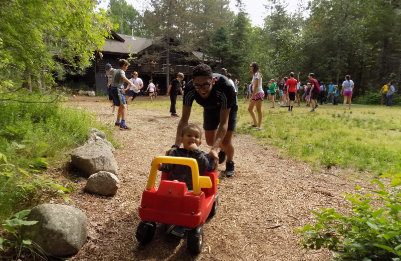 Family at YMCA Camp Du Nord.