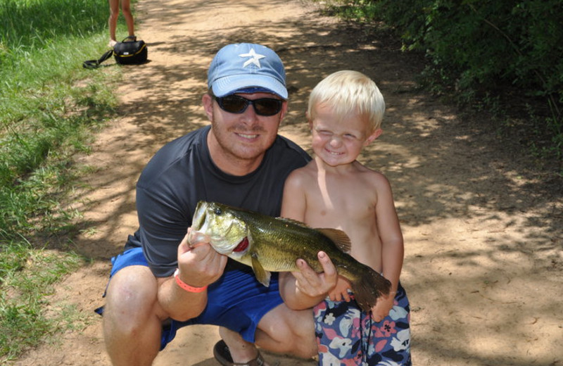 Fishing at Lone Star Yogi.