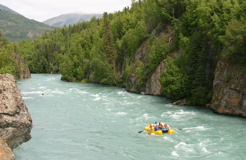 River rafting at Kenai Riverside Lodge.