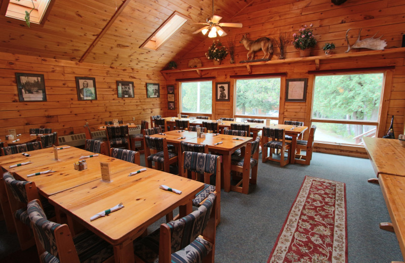 Dining at Northern Outdoors.