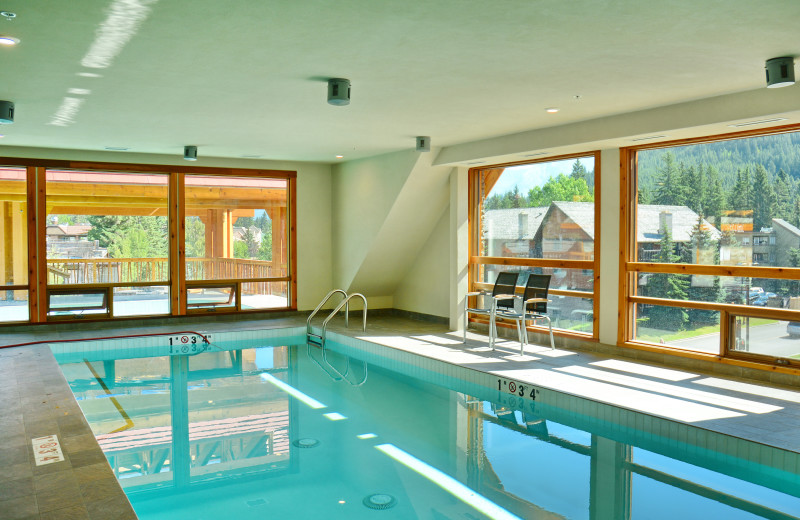 Indoor pool at Moose Hotel & Suites.