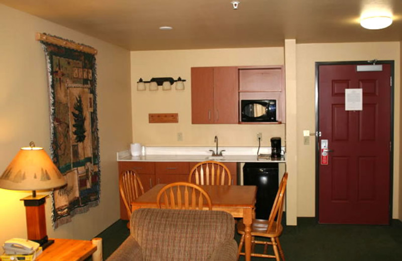 Guest room at Three Bears Lodge.