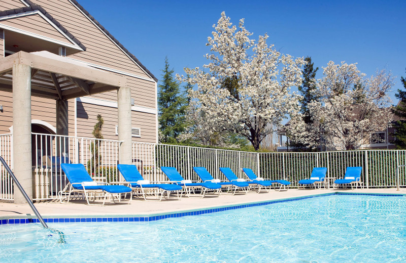 Outdoor pool at Residence Inn by Marriott San Ramon.