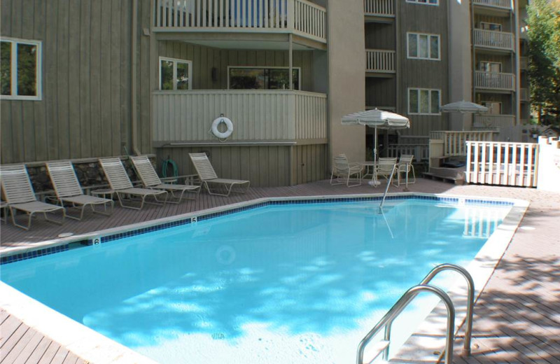 Rental outdoor pool at Westwind at Vail.