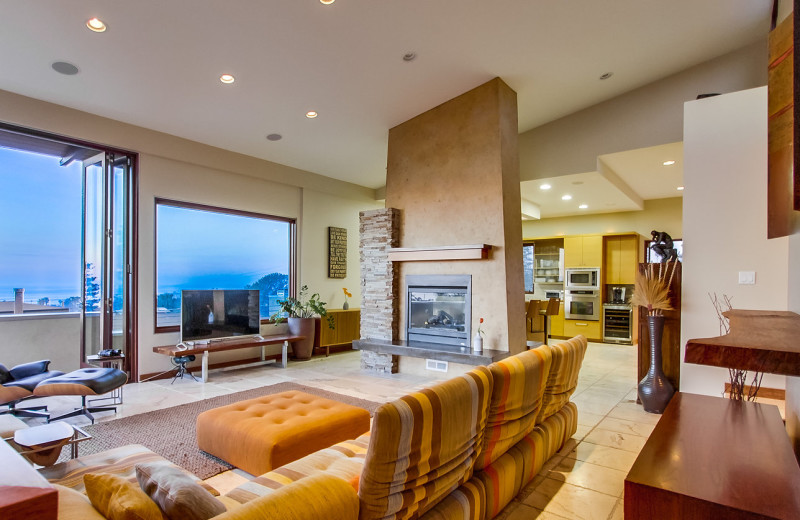 Rental living room at Cal Vacation Homes.