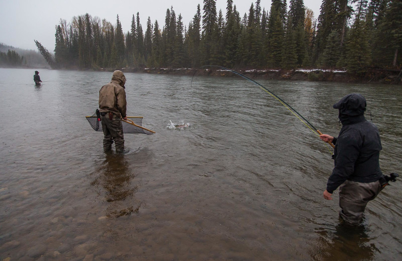 Fishing at Frontier Experience.