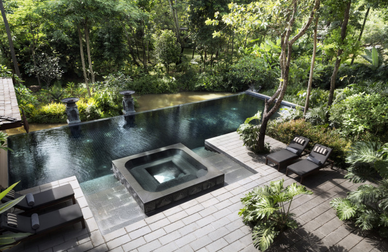 Outdoor pool at Regent Resort - Chiang Mai at Mae Rim Valley.