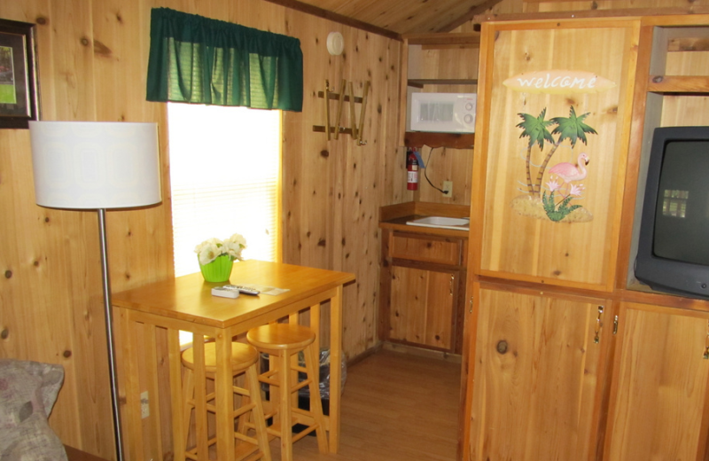 Cabin interior at Miami Everglades.