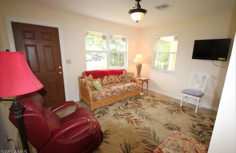 Rental living room at Tri Power Resort Rentals.