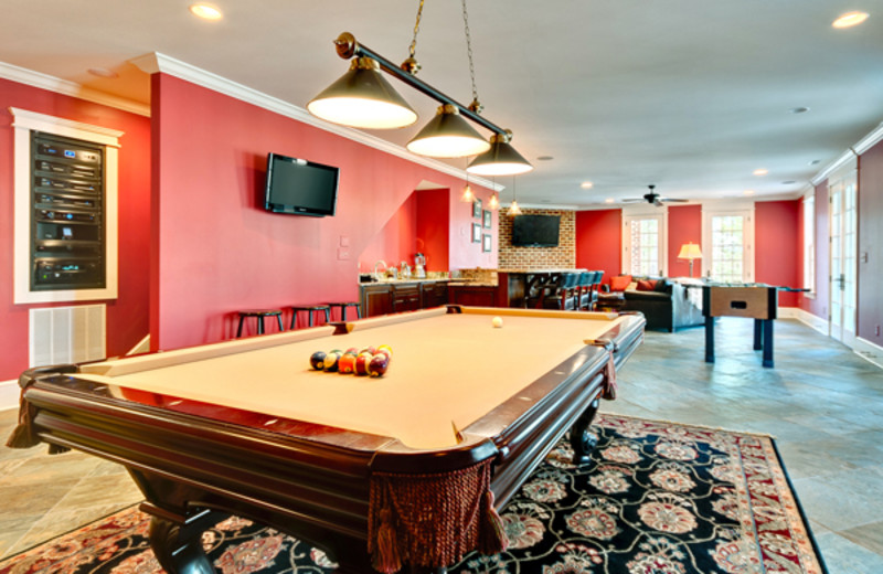 Vacation rental game room at The Private Collection.