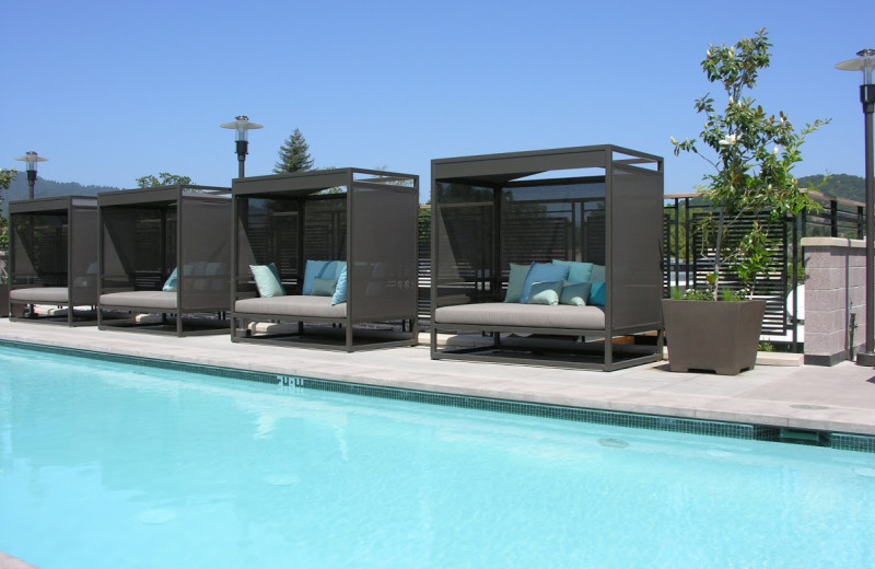 Outdoor pool at Bardessono.
