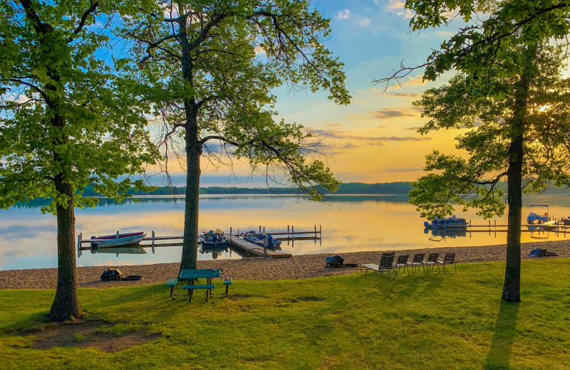 Lake view at Cragun's Resort and Hotel on Gull Lake.
