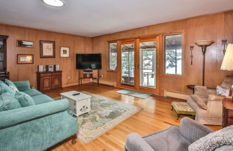 Rental living room at Hiller Vacation Homes.