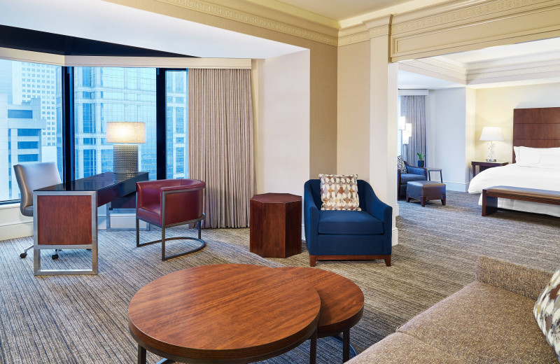 Guest room at The Westin Chicago River North.