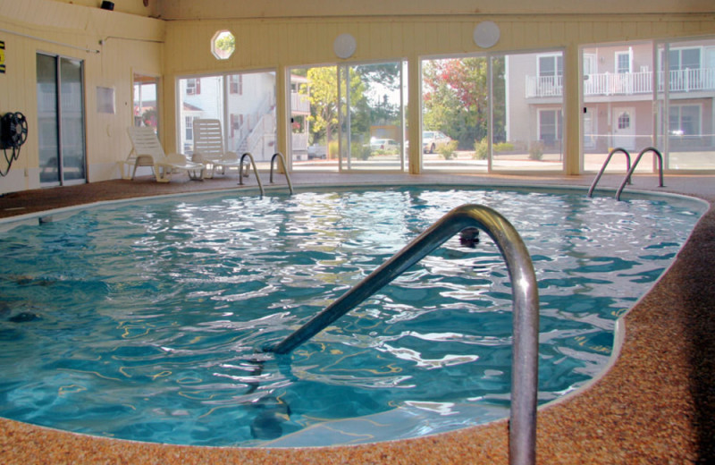 Indoor pool at Alouette Beach Resort.