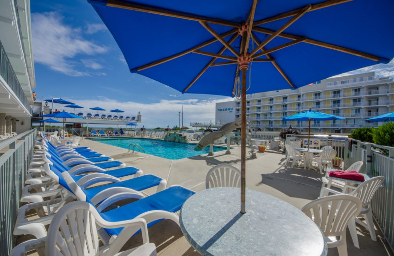 Outdoor pool at Fleur De Lis Beach Resort.