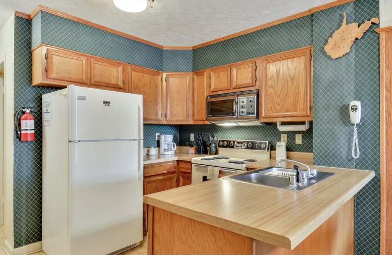 Rental kitchen at Best of Canaan.