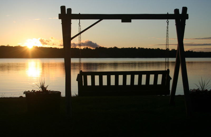 Bench swing at Samara Point Resort.