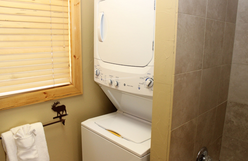 Condo laundry area at Bear Creek Vacation Condos.