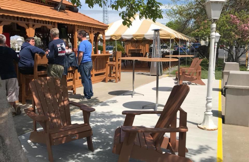 Patio at The Riveredge Resort.