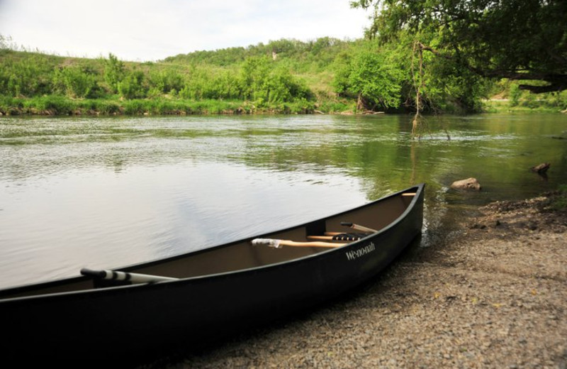 Canoeing at Cedar Valley Resort.