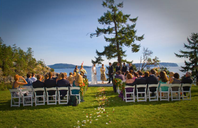 Wedding lake view at Rockwater Secret Cove Resort
