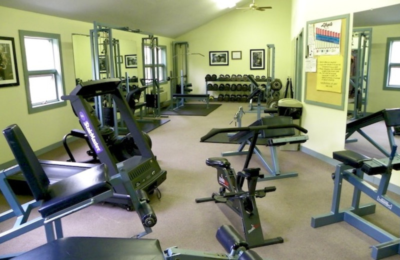 Fitness center at Fireside Inn & Suites at Lake Winnipesaukee.