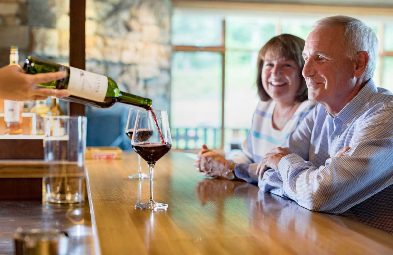 Dining at Cariboos Lodge.