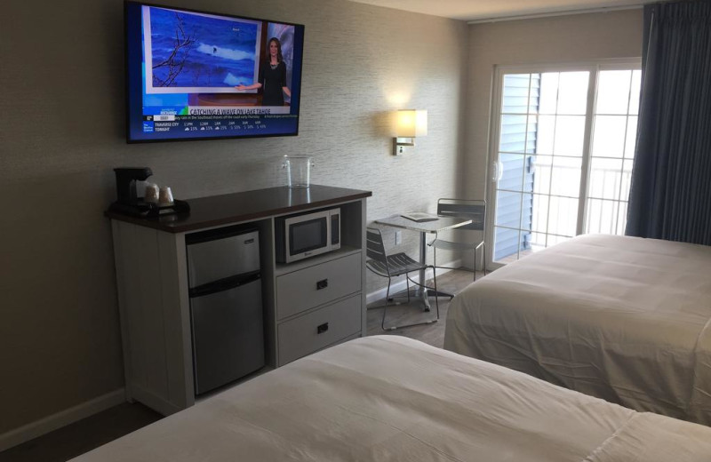 Guest room at Baywatch Resort.