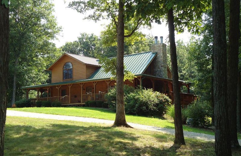 Cabin exterior at Elk Ridge Ranch.