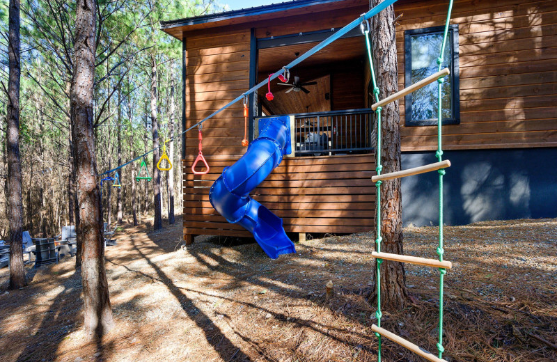 Rental exterior at Blue Beaver Luxury Cabins.