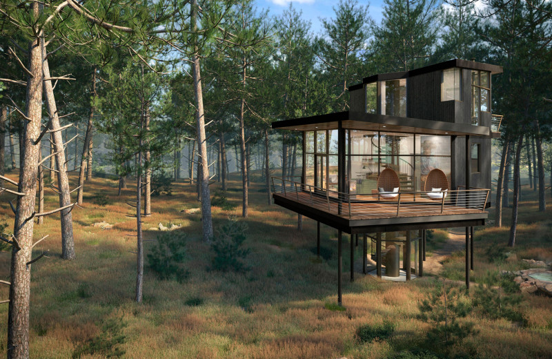 Tree Haus exterior at The Green O.