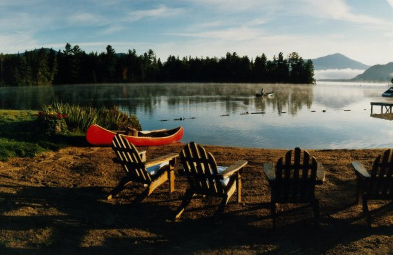 The lake at The Whiteface Lodge.