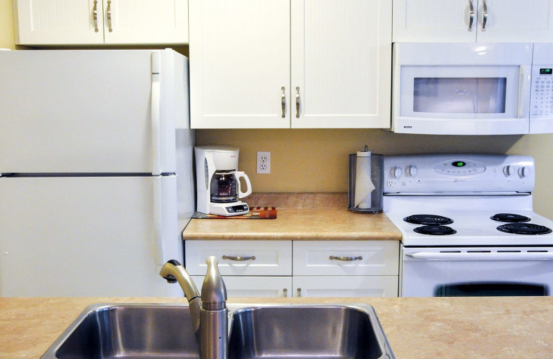 Guest kitchen at Ocean Trails Resort.