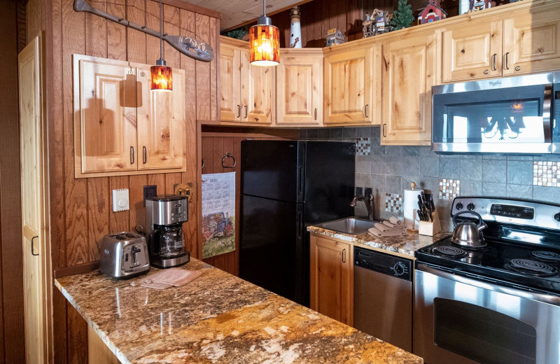 Villa kitchen at Lutsen Sea Villas.