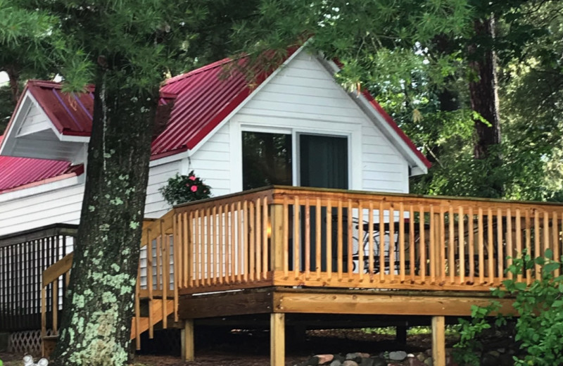 Cabin exterior at Outers Resort.