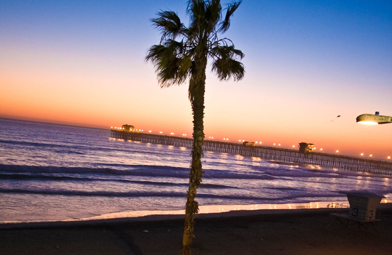 Oceanside Pier at Dusk in Oceanside, California