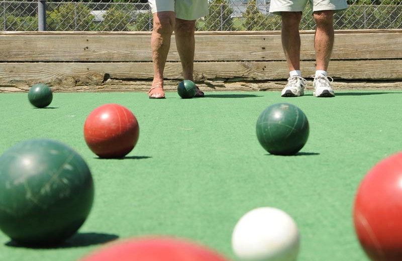 Bocce ball at Lake George RV Park.