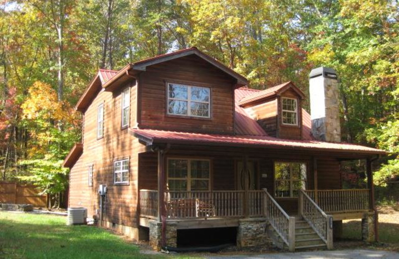 Cabin exterior at Blue Ridge Cabin Rentals.