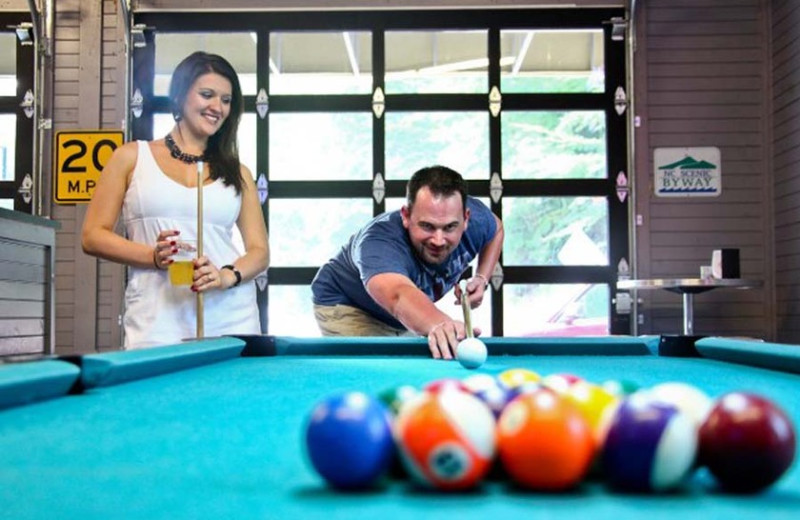 Billiards at Fontana Village Resort.