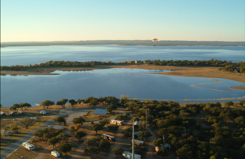 Aerial view of Big Chief RV Resort.