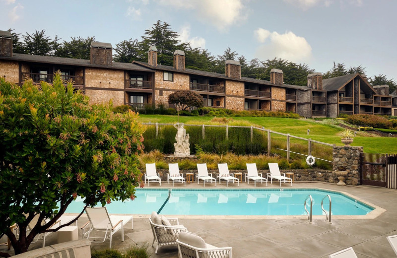 Outdoor pool at The Bodega Bay Lodge 