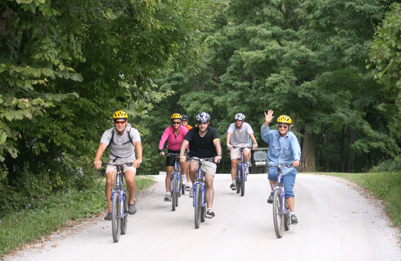 Biking at Tyler Place Family Resort.