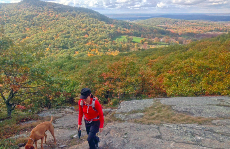 Hiking at Grand Harbor Inn.