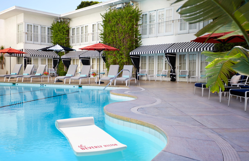 Outdoor pool at The Beverly Hilton.